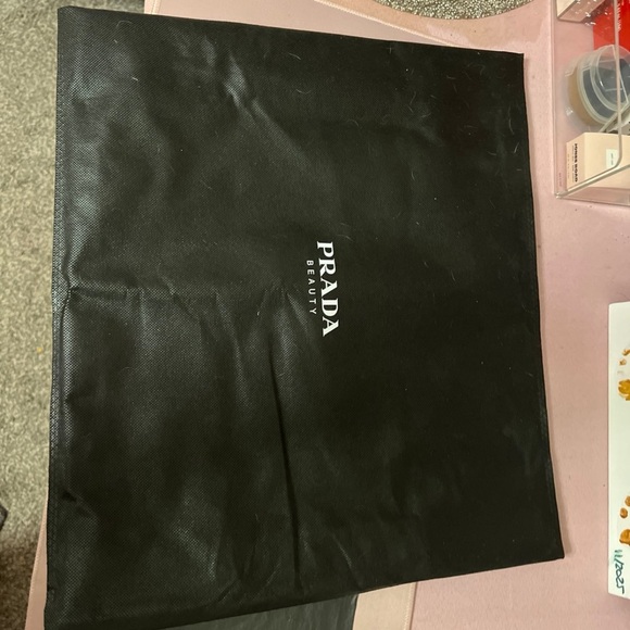 Prada Mint Green Tote Bag with Black Pouch - Picture 5 of 5